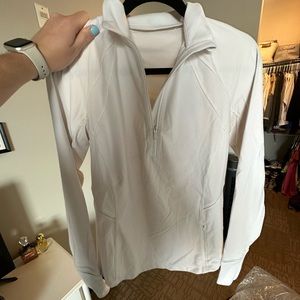 Lululemon White Quarter-zip
